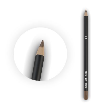 AK Interactive Weathering pencils - Watercolor Pencil Sepia 