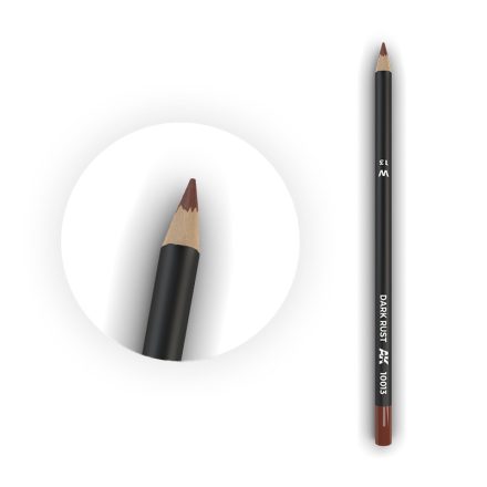 AK Interactive Weathering pencils - Watercolor Pencil Dark Rust 