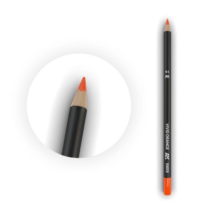 AK Interactive Weathering pencils - Watercolor Pencil Vivid Orange 