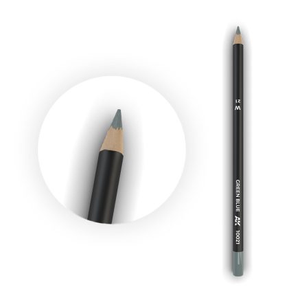 AK Interactive Weathering pencils - Watercolor Pencil Green Blue 