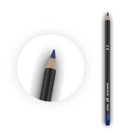 AK Interactive Weathering pencils - Watercolor Pencil Dark Blue 