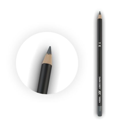 AK Interactive Weathering pencils - Watercolor Pencil Dark Grey 