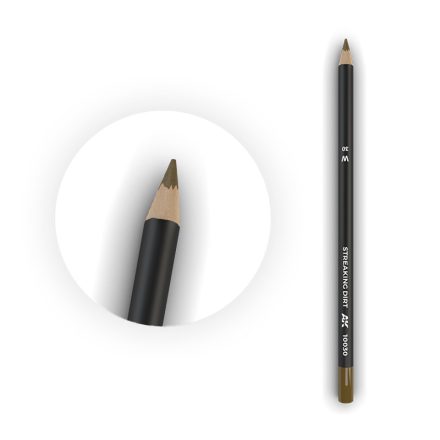 AK Interactive Weathering pencils - Watercolor Pencil Streaking Dirt 