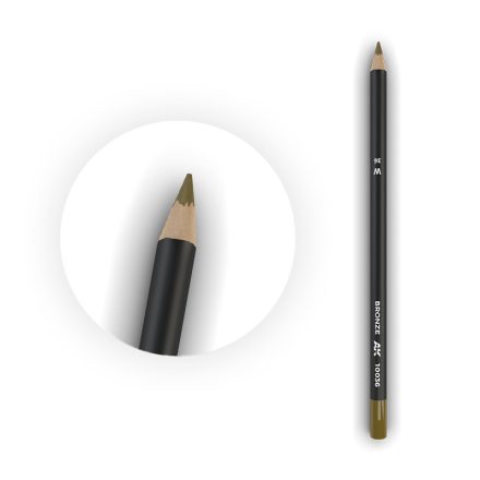 AK Interactive Weathering pencils - Watercolor Pencil Bronze 