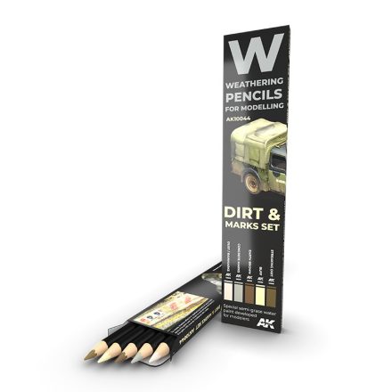 AK Interactive Watercolor Pencil Set Splashes, Dirt And Stains