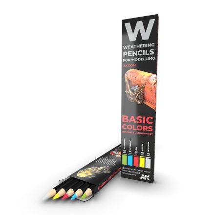 AK Interactive Weathering pencils - Watercolor Pencil Set Basics