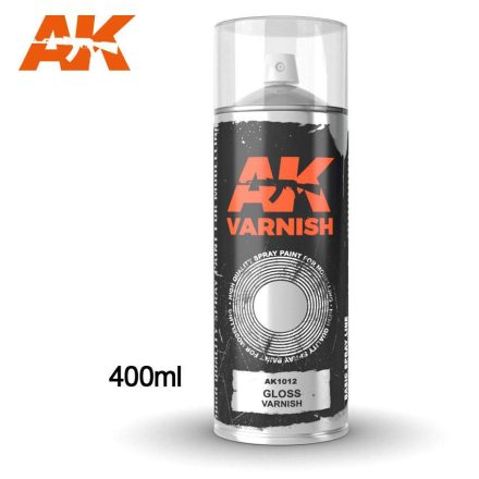 AK Interactive Primer - Gloss Varnish - Spray 400ml (Includes 2 nozzles)