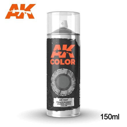 AK Interactive Primer - Panzergrey (Dunkelgrau) color - Spray 150ml