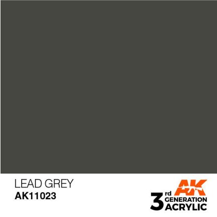 Acrylics 3rd generation Lead Grey 17ml