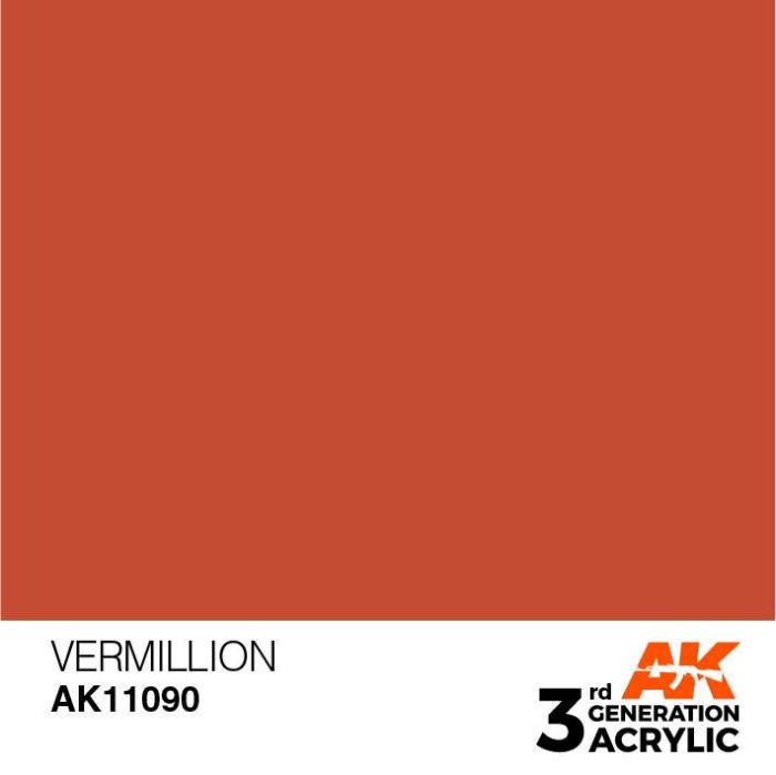 Acrylics 3rd generation Vermillion 17ml