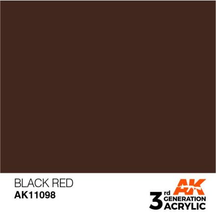 Acrylics 3rd generation Black Red 17ml