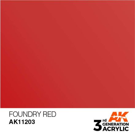 Acrylics 3rd generation Foundry Red 17ml