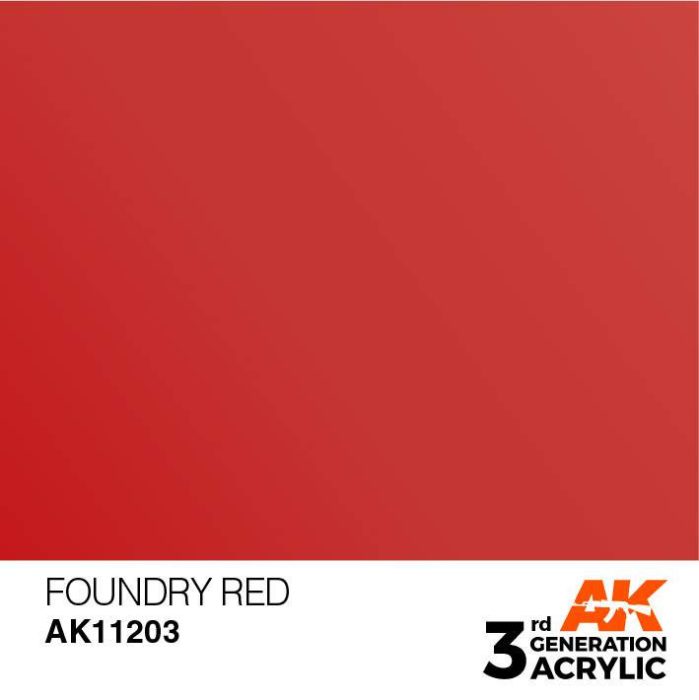 Acrylics 3rd generation Foundry Red 17ml