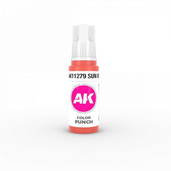 Acrylics 3rd generation AK11279 Sun red COLOR PUNCH 17 ml