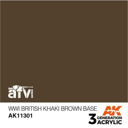 Acrylics 3rd generation WWI British Khaki Brown Base