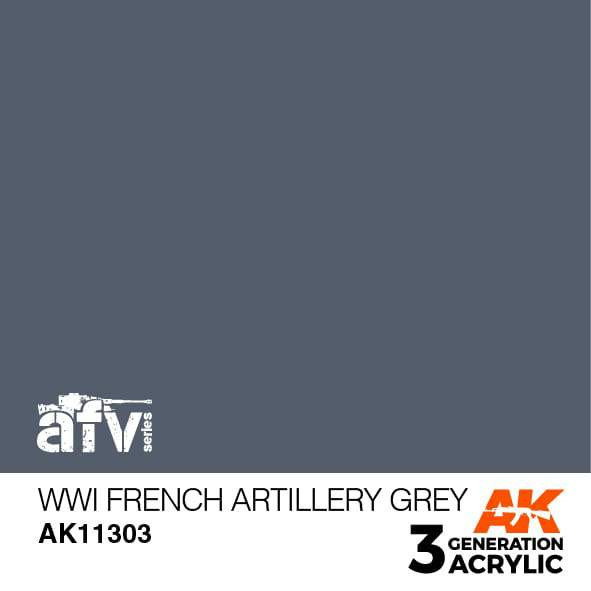 Acrylics 3rd generation WWI French Artillery Grey