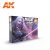 AK Interactive Paints set - NIGHT CREATURES FLESH TONES