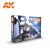 AK Interactive Paints set - WHITE COLORS SET