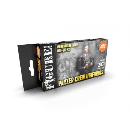 AK Interactive Paints set - PANZER CREW BLACK UNIFORMS SET 3G