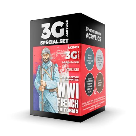 AK Interactive Paints set - WWI FRENCH UNIFORMS 3G