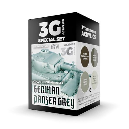 AK Interactive AFV Paint set - MODULATION GERMAN PANZER GREY 3G