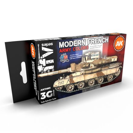 AK Interactive AFV Paint set - MODERN FRENCH AFV 3G