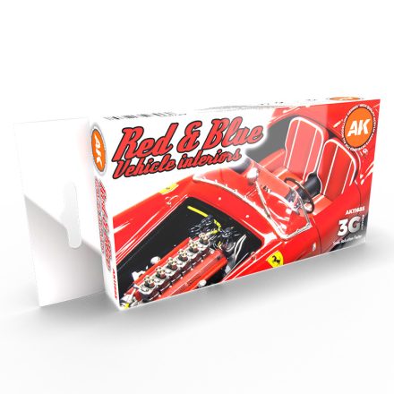 AK Interactive CIVIL SETS - RED AND BLUE INTERIOR COLORS