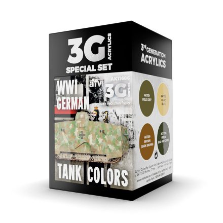 AK Interactive AFV Paint set - WWI GERMAN TANK COLORS