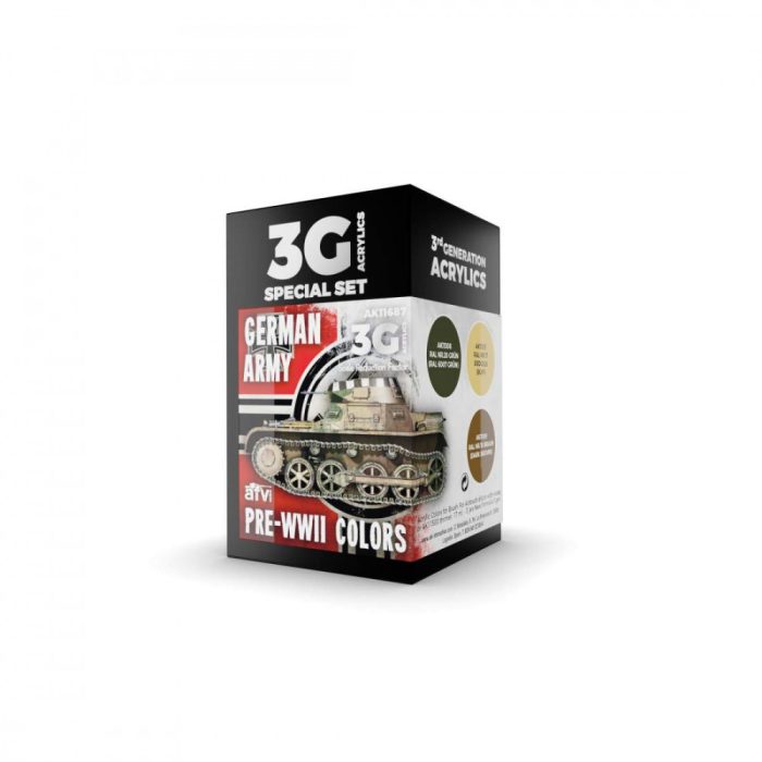 Acrylics 3rd generation German army pre-WWII colors