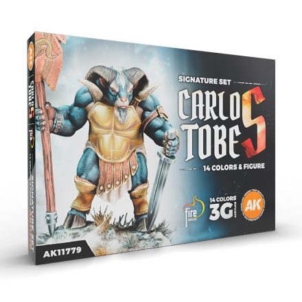 AK Interactive Signature Set Carlos Tobes - 14 Colors + Figure