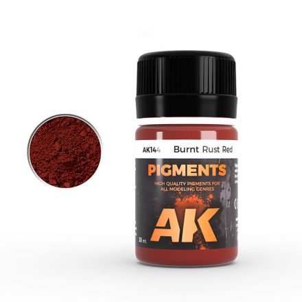 AK Interactive Pigments - Brunt Rust Red