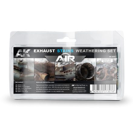 AK Interactive Exausts & Stains Weathering Set