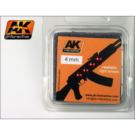 AK Interactive Light Lenses - Red 4mm