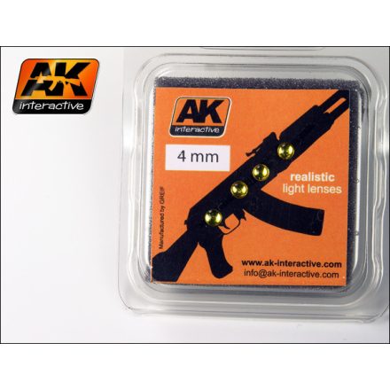 AK Interactive Light Lenses - Amber 4mm
