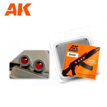 AK Interactive Light Lenses - Red 5mm