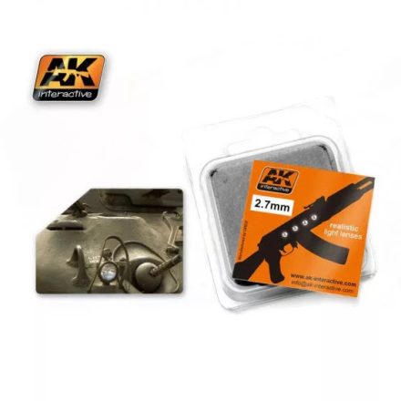 AK Interactive Light Lenses - Lights For Shermans 2,7mm