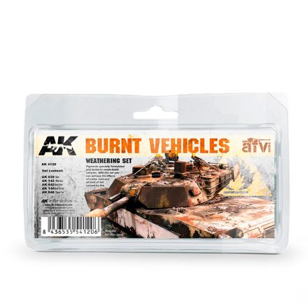 AK Interactive Burnt Vehicles Set