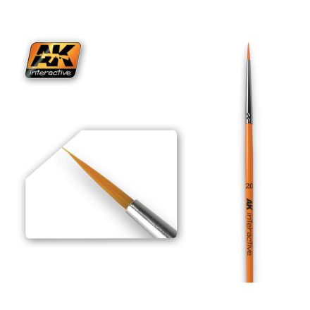 AK Interactive Brushes - ROUND BRUSH 2/0 SYNTHETIC