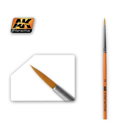 AK Interactive Brushes - ROUND BRUSH 2 SYNTHETIC