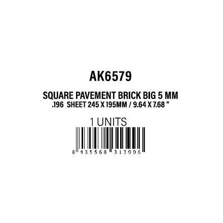 AK Interactive Textured Sheet Pavement Square Brick - Big