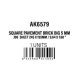 AK-Interactive Square Pavement Brick Big.5 MM/.196  Sheet 245x195