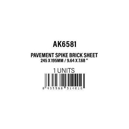AK Interactive Textured Sheet Pavement Spike Brick