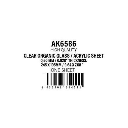 AK Interactive Acrylic Sheet 0,40 mm
