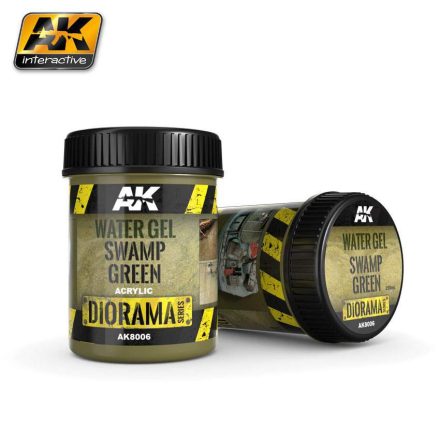 AK Interactive Vignettes texture products - WATER GEL SWAMP GREEN EFFECTS - 250ml (Acrylic)