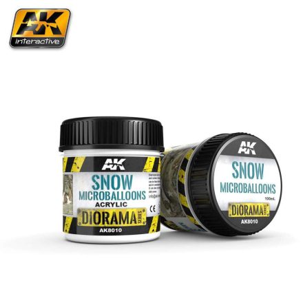 AK Interactive Vignettes texture products - SNOW MICROBALLOONS - 100ml 