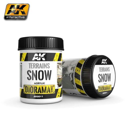 AK Interactive Vignettes texture products - TERRAINS SNOW - 250ml (Acrylic)