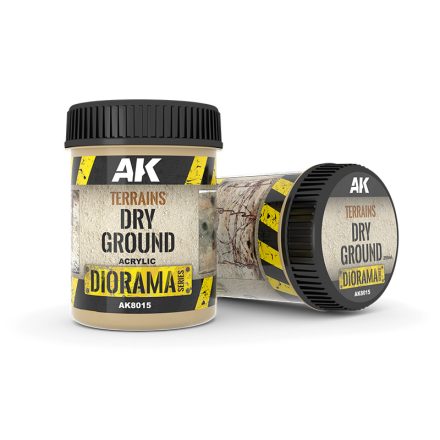 AK Interactive Vignettes texture products - TERRAINS DRY GROUND - 250ml (Acrylic)