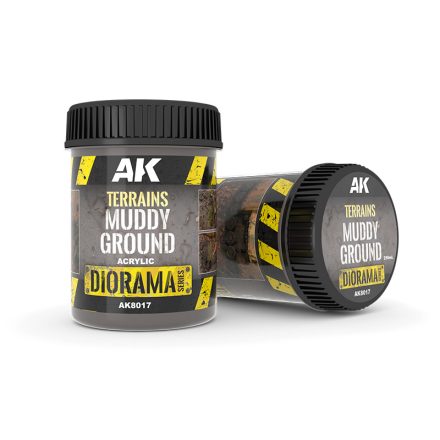 AK Interactive Vignettes texture products - TERRAINS MUDDY GROUND - 250ml (Acrylic)
