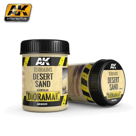 AK Interactive Vignettes texture products - TERRAINS DESERT SAND - 250ml (Acrylic)