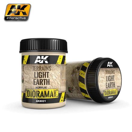 AK Interactive Vignettes texture products - TERRAINS LIGHT EARTH - 250ml (Acrylic)